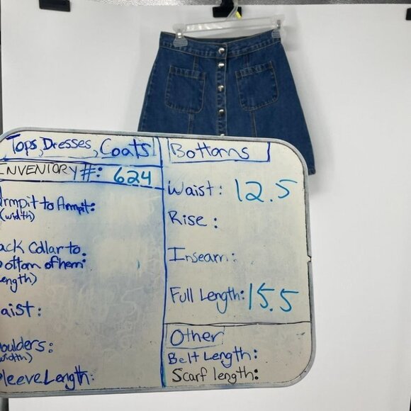 BDG denim buttoned circle mini skirt xs - Picture 10 of 12